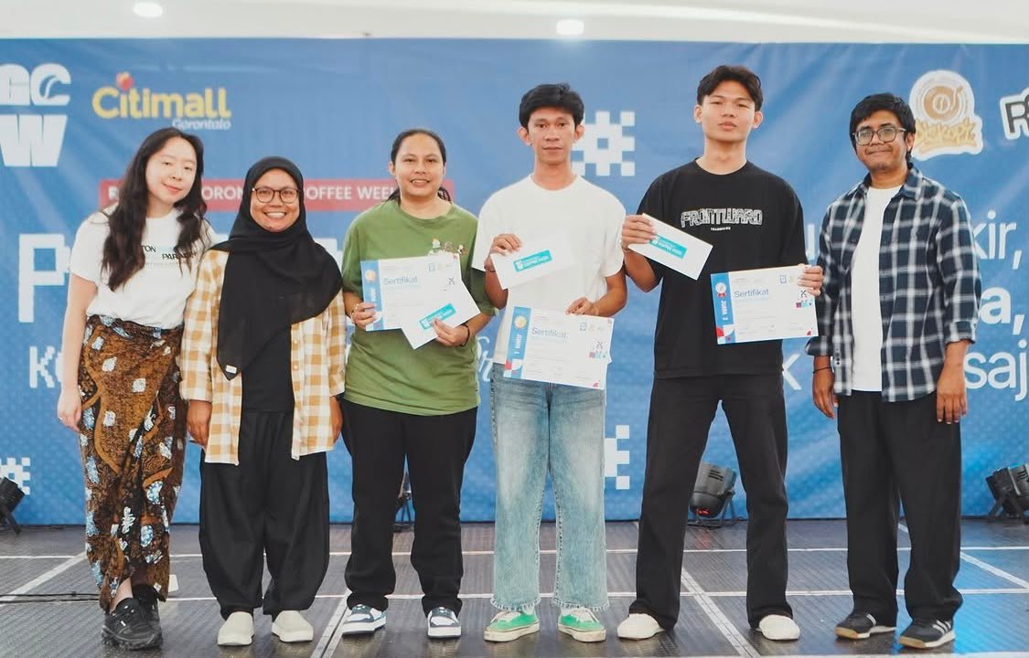 Gandi dan Rey Bawa Sorai Coffee Kuasai Dua Besar Kompetisi Manual Brew Gorontalo/Hibata.id