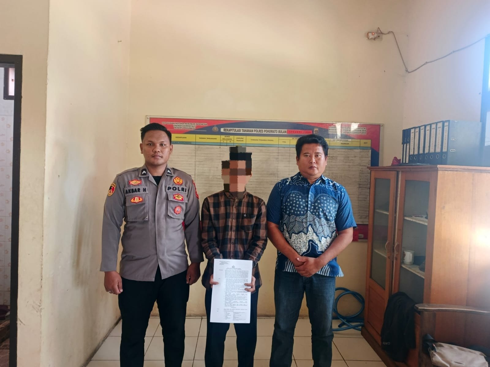 Kasus Panah Wayer di Popayato Barat Masuk Tahap II, Tersangka Diserahkan ke JPU/Hibata.id
