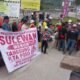 Warga Desa Sulewana, Kabupaten Poso, Sulawesi Tengah, menggelar aksi protes pada 26 Agustus 2026. (Foto: Koalisi)