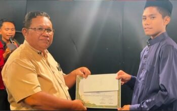Peringatan HUT ke-81 RI di Pantai Sausumangka, Buton Tengah, dimeriahkan lomba hafalan surah pendek dan tilawah Al-Qur'an yang diikuti puluhan pelajar/Hibata.id