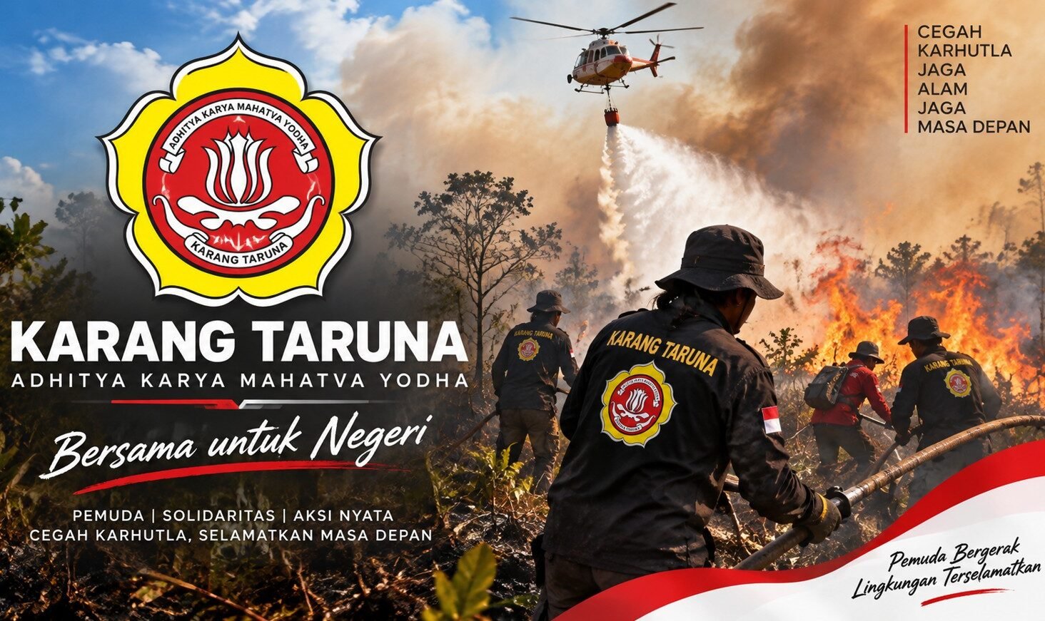 Karang Taruna Apresiasi Satgas Karhutla Balikpapan/Hibata.id