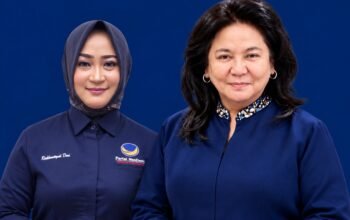 Kolase Ketua Komisi I DPRD Kabupaten Bone Bolango Rakhmatiyah Deu dan Ketua DPW Partai NasDem Provinsi Gorontalo, Indrawaty Gobel atau Kaka Tiu/Hibata.id