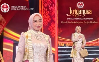Keindahan sulaman Karawo khas Gorontalo tampil di panggung utama Kriya Nusa 2026/Hibata.id