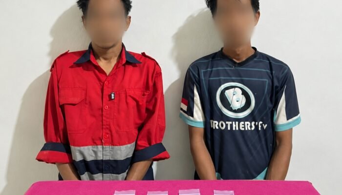 Dua Pria Diamankan Polsek Balikpapan Barat, Polisi Sita 1,14 Gram Sabu