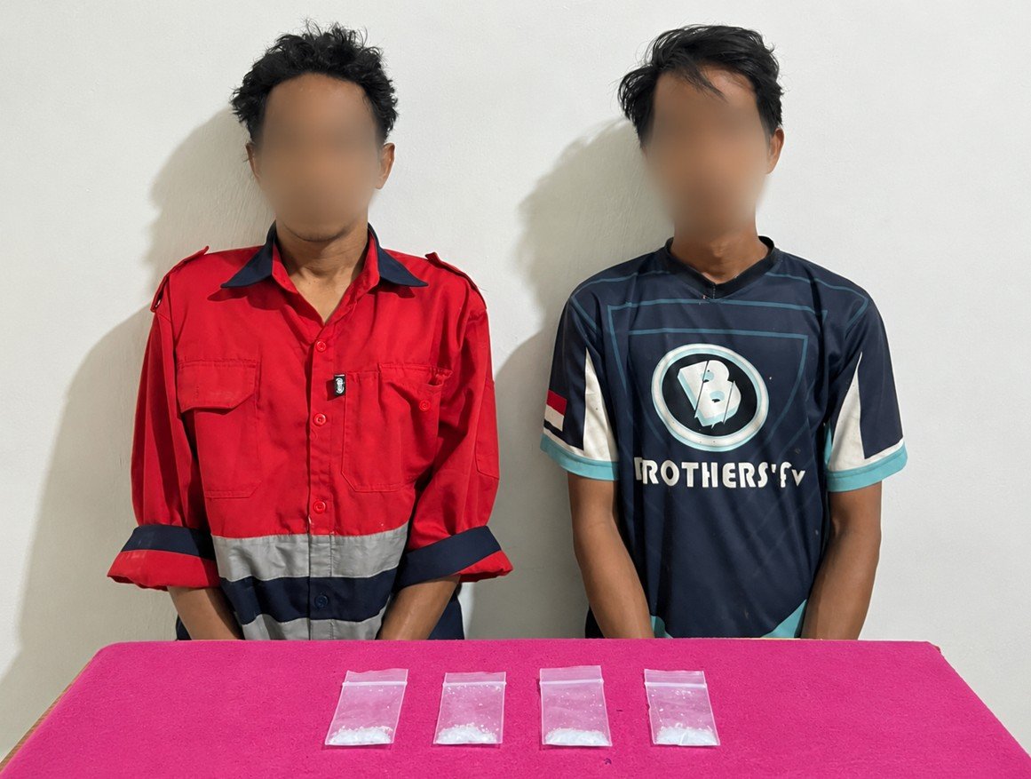 Dua Pria Diamankan Polsek Balikpapan Barat, Polisi Sita 1,14 Gram Sabu/Hibata.id