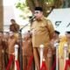 Wali Kota Gorontalo Adhan Dambea memimpin apel pagi awal pekan yang diikuti seluruh aparatur sipil negara (ASN) di lingkungan Pemerintah Kota Gorontalo di Lapangan Taruna Remaja, Senin, 7 September 2026. (Foto; Humas)