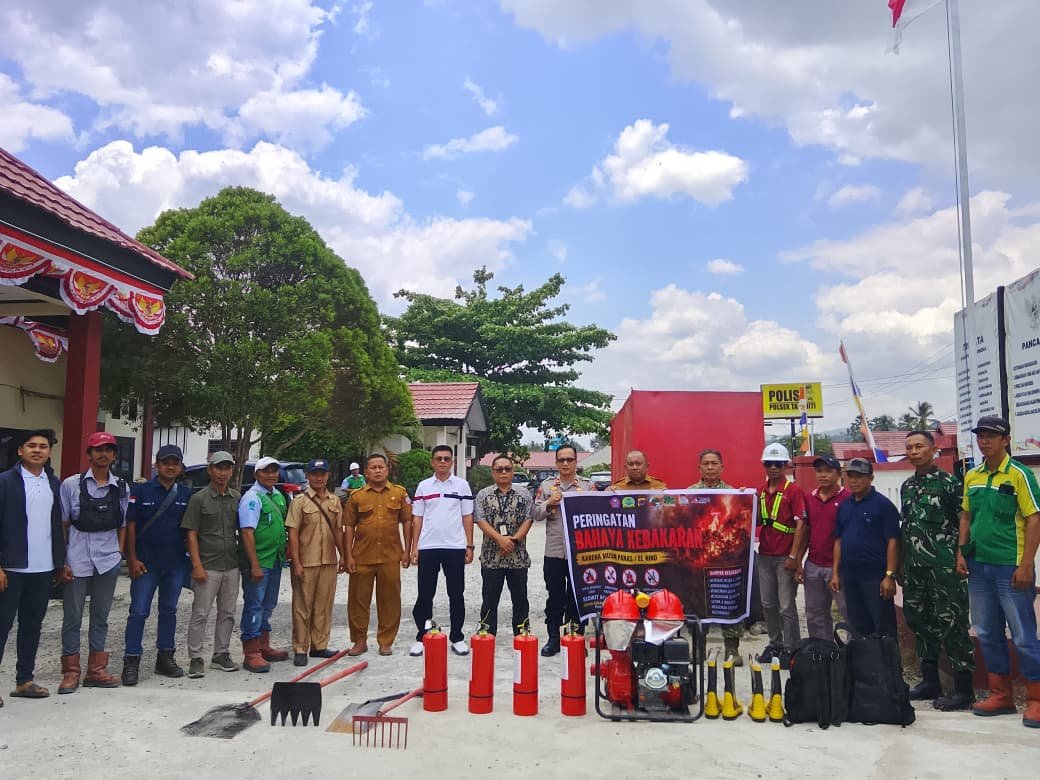 Kegiatan Sosialisasi dan Sinergi soal ancaman kebakaran hutan dan lahan (Karhutla) di Kecamatan Taluditi, Kabupaten Pohuwato (Foto: Delfri Tahir/Hibata.id)