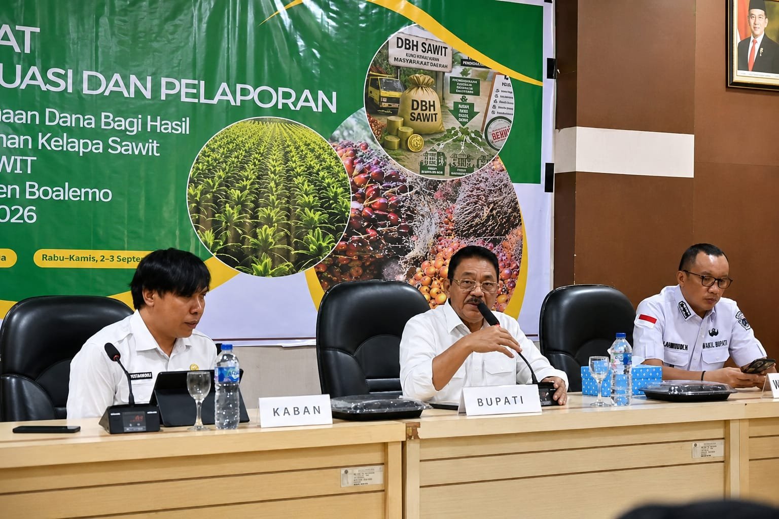 Bupati Boalemo Rum Pagau meminta OPD terkait segera menuntaskan program dan laporan penggunaan DBH Sawit 2026 agar anggaran tepat sasaran dan sesuai peruntukan/Hibata.id