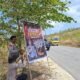Polsek Mawasangka Tengah memasang baliho di tiga titik strategis untuk mengajak masyarakat Buton Tengah mencegah kebakaran hutan dan lahan saat musim kering/Hibata.id