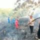 Kebakaran melanda sekitar 0,2 hektare lahan di Sepinggan, Balikpapan Selatan. Satgas Karhutla bersama BPBD, TNI dan Polri bergerak memadamkan api/Hibata.id