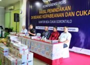 Bea Cukai Gorontalo Amankan Ratusan Ribu Batang Rokok dan Kosmetik Ilegal