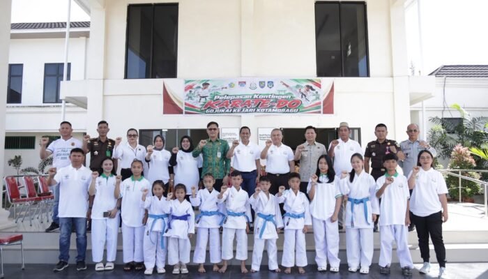 Wali Kota Weny Gaib Lepas Atlet Gojukai Kotamobagu, Targetkan Prestasi di Kajati Sulut Cup V