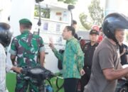 Wali Kota Kotamobagu Weny Gaib bersama unsur Forum Koordinasi Pimpinan Daerah (Forkopimda) turun langsung memantau penyaluran bahan bakar minyak (BBM) di sejumlah stasiun pengisian bahan bakar umum (SPBU), Kamis, 10 September 2026. (Foto: Humas)