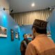 Kepala Perwakilan Bank Indonesia Provinsi Gorontalo, Bambang Satya Permana, meninjau History of Karawo yang ditampilkan dalam Hulonthalo Art & Craft Festival (HARFEST) 2026 di Gorontalo Grand Palace Convention Center (GPCC), Kota Gorontalo/Hibata.id