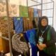 Ramlah Dungga telah menyulam Karawo sejak 1987. Hampir empat dekade kemudian, karya Tiga Berlian miliknya hadir di GKK dan Harfest 2026/Hibata.id