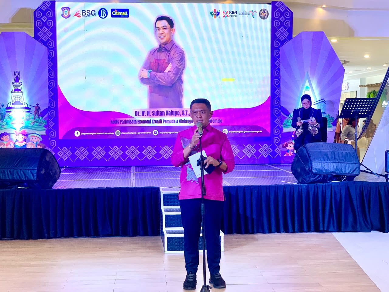 Kepala Dinas Pariwisata Ekonomi Kreatif, Pemuda dan Olahraga Provinsi Gorontalo, Sultan Kalupe/Hibata.id