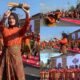 Sebanyak 110 siswa SMAN 1 Limboto tampil membawakan tarian budaya Gorontalo pada pembukaan Gorontalo Karnaval Karawo 2026 di Kota Gorontalo/Hibata.id