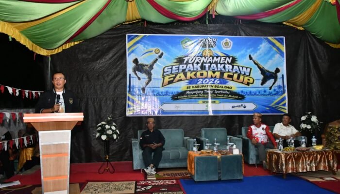 Wabup Boalemo Ingatkan Turnamen Sepak Takraw Piloliyanga Bebas Judi