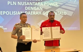 PLN Nusantara Power UP Gorontalo menggandeng Polda Gorontalo melalui PKS untuk memperkuat pengamanan dan menjaga kelancaran operasional pembangkit/Hibata.id