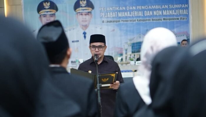 Formasi Baru Tata Birokrasi Bolmut, Berikut Daftar Pejabat yang Dilantik