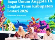 Kepala Bappeda Litbang Bone Bolango Sri Mulyani Lalijo memimpin Sidang II RUA IX LTKL yang membahas evaluasi dan kepengurusan periode 2026–2030/Hibata.id
