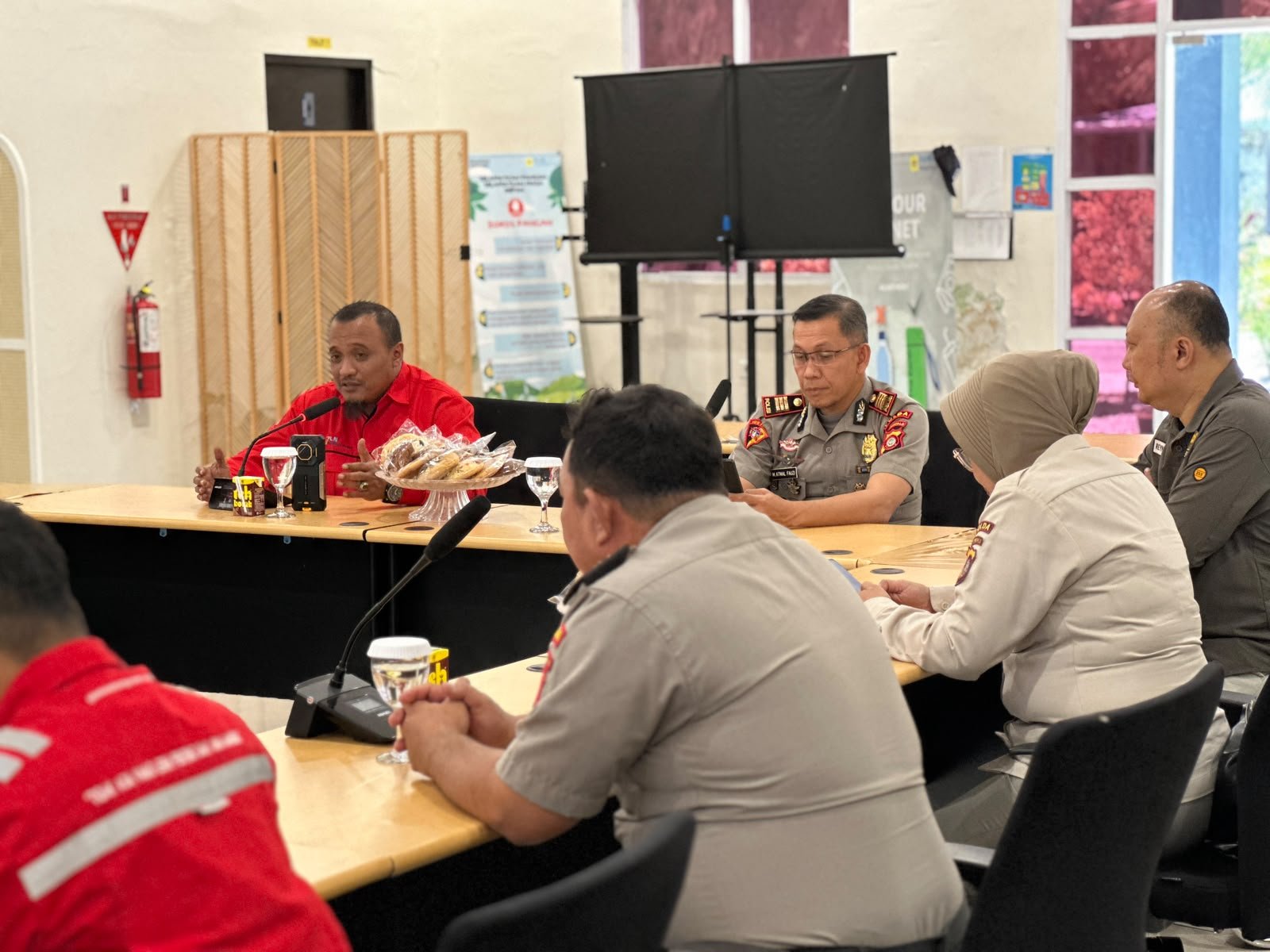 PLN Nusantara Power UP Gorontalo dan Polda Gorontalo memperkuat koordinasi pengamanan untuk mendukung kelancaran operasional pembangkitan di Gorontalo/Hibata.id