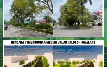 Skema penataan kembali median jalan di kawasan Paloko-Kinalang, terutama terkait penebangan sejumlah pohon yang dinilai oleh pihak tertentu berada di kawasan Ruang Terbuka Hijau (RTH).