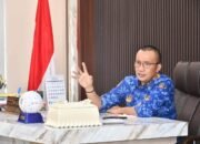 Wakil Bupati Boalemo Lahmuddin Hambali saat membahas evaluasi penyaluran BBM bersubsidi dalam rapat koordinasi, Kamis (17/9/2026)/Hibata.id
