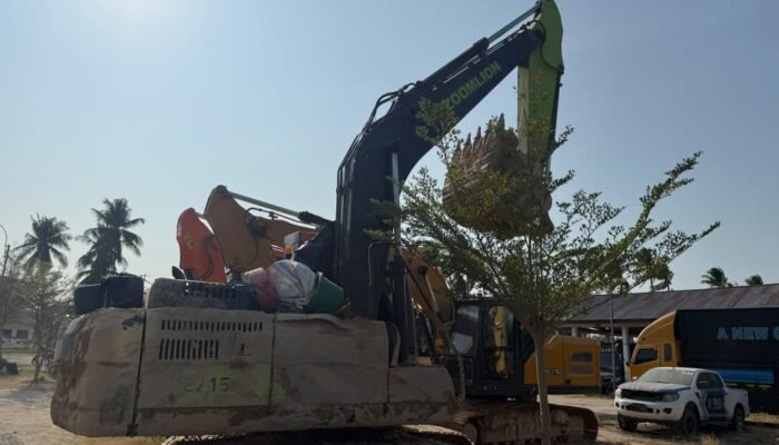 Dapat Laporan Pihak Perusahaan, Polisi Amankan Excavator dari PETI Hulawa