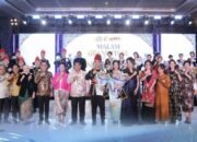 Wali Kota Kotamobagu Weny Gaib bersama Wakil Wali Kota Rendy Virgiawan Mangkat dan Ketua DPRD Kota Kotamobagu Adrianus Mokoginta menghadiri malam Grand Final Pemilihan Nyong dan Noni Sulawesi Utara 2026.