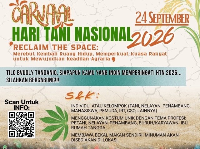 Karnaval Hari Tani Nasional dengan mengusung tema “Reclaim the Space!”