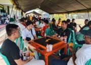 Legal Manager PT Loka Indah Lestari (LIL) Affandi mengikuti Open Turnamen Domino ORADO Piala Panglima TNI di Pohuwato, Minggu (27/9/2026)/Hibata.id