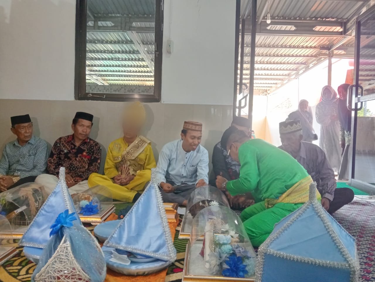 ABH RWM melangsungkan akad nikah di Masjid Shirotul Jannah Polres Pohuwato, Minggu (27/9/2026), saat proses hukum perkara penganiayaan Pantai Libuo masih berjalan/Hibata.id