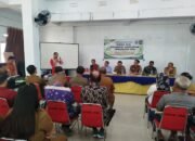 Rapat koordinasi di Balai Desa Sia, Senin, 28 September 2026. Rapat dipimpin Asisten I Bidang Pemerintahan Setda Kota Kotamobagu, Sahaya Subagio Mokoginta.