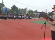 Wakapolresta Balikpapan AKBP Fauzan Arianto memimpin Apel Pagi di halaman Mako Polresta Balikpapan, Selasa (29/9/2026)/Hibata.id