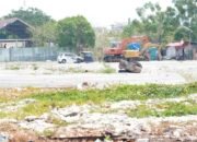 Persiapan pembangunan Kantor Wali Kota Gorontalo di kawasan eks Terminal Andalas memasuki tahap akhir penataan lahan. (Foto: Humas)