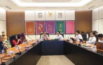 Pemerintah Kota Gorontalo berkonsultasi dengan Badan Pengawasan Keuangan dan Pembangunan (BPKP) Perwakilan Provinsi Gorontalo untuk memastikan pembangunan Gelanggang Olahraga (GOR). (Foto: Humas)