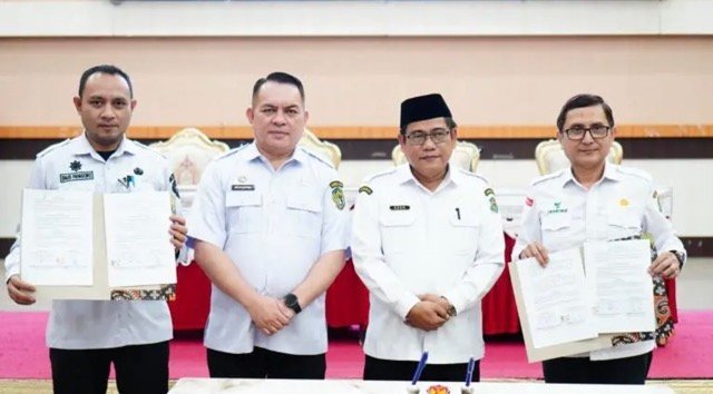 Badan Kepegawaian dan Pengembangan Sumber Daya Manusia (BKPSDM) Kota Gorontalo itu diluncurkan oleh Penjabat Sekretaris Daerah Kota Gorontalo, Nuryanto, pada Rabu, 21 Oktober 2026. (Foto: Humas)