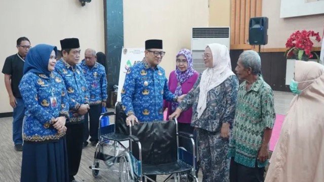 Wakil Wali Kota Gorontalo, Indra Gobel, secara resmi meluncurkan sekaligus menyosialisasikan program tersebut di Aula Rumah Dinas Wali Kota, Bhandayo Lo Yiladia, Kamis, 22 Oktober 2026. (Foto: Humas)