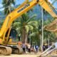 Empat excavator diamankan personel Polres Pohuwato dan Polsek Popayato Barat setelah ditemukan beroperasi di lokasi yang diduga menjadi aktivitas PETI di Desa Molosifat Utara, Kamis (1/10/2026).