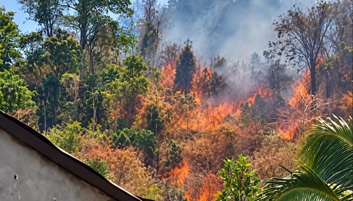 Karhutla Pelita Hijau Merangsek ke Permukiman, Warga Tercekik Asap