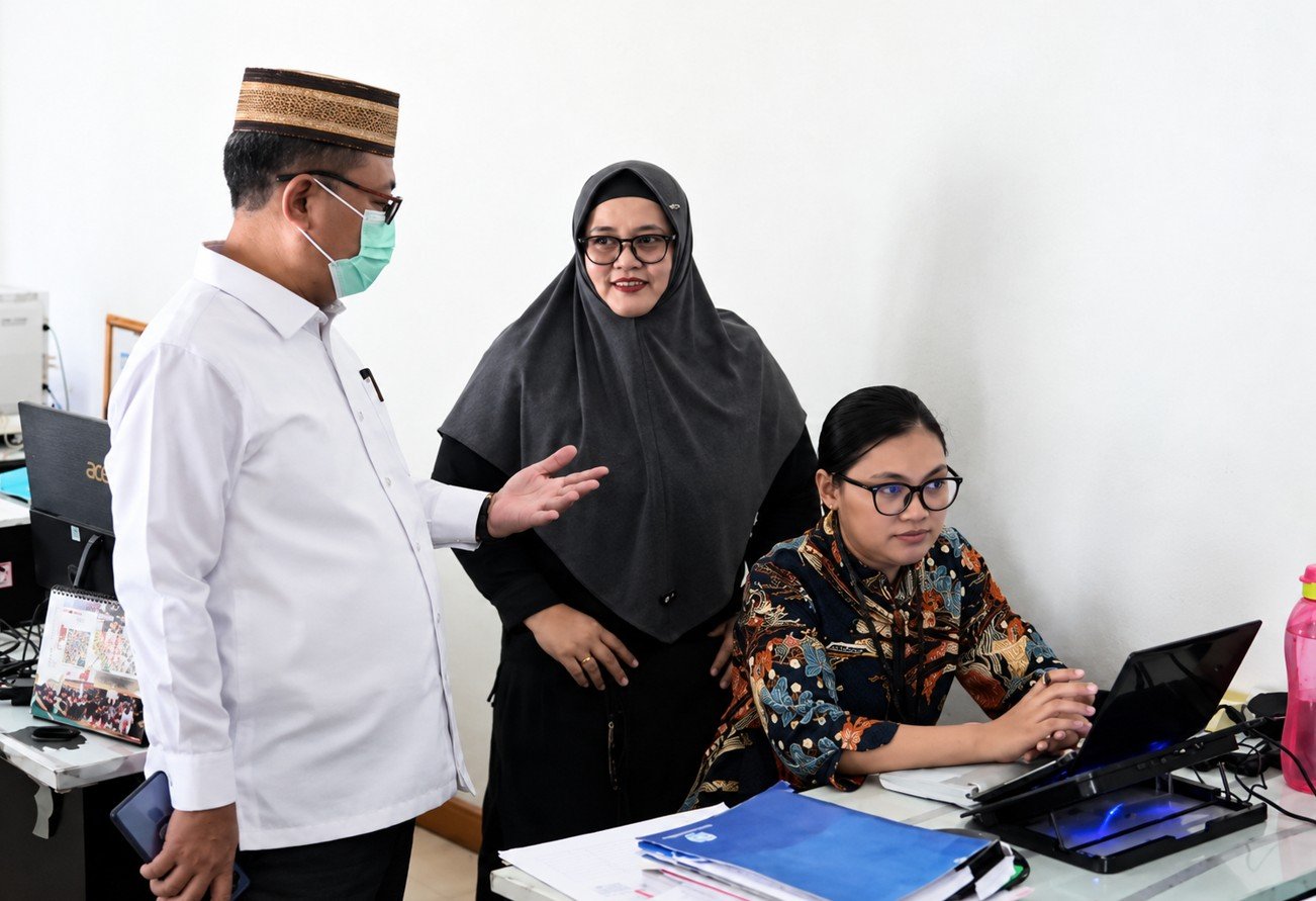 Bupati Gorontalo Utara Thariq Modanggu melakukan inspeksi mendadak di RSUD dr. Zainal Umar Sidiki (ZUS), Jumat (25/9/2026)/Hibata.id