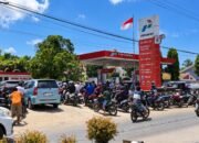 Pengendara mengeluhkan sulitnya mendapatkan Pertalite di sejumlah pengecer di Gorontalo/Hibata.id