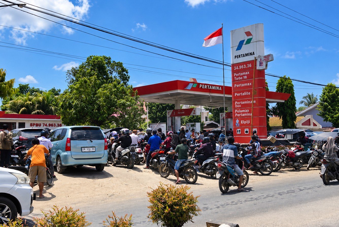 Pengendara mengeluhkan sulitnya mendapatkan Pertalite di sejumlah pengecer di Gorontalo/Hibata.id