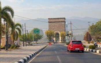 Lokasi Center Point Gorontalo diselimuti kabut tipis di tengah memburuknya kualitas udara di Provinsi Gorontalo/Hibata.id