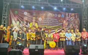 Wakil Wali Kota Balikpapan Dr. Bagus Susetyo menghadiri kegiatan audisi Film Dayak Kolosal yang dirangkaikan dengan pameran UMKM di Dome Balikpapan, Senin (12/10/2026)/Hibata.id