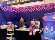 Dekranasda Bone Bolango mempromosikan kain karawo, aksesori etnik, dan produk kuliner UMKM dalam pameran di Gedung GPCC Kota Gorontalo/Hibata.id
