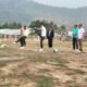 Plt Bupati Bolaang Mongondow Utara Mohamad Aditya Pontoh membuka Turnamen Sepak Bola Imokima Cup Jilid II di Lapangan Desa Sangkub I, Kecamatan Sangkub, Minggu (18/10/2026)/Hibata.id
