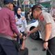 Kapolda Kaltim bersama jajaran mengatur lalu lintas pagi di Simpang Empat Jalan Ruhui Rahayu, Balikpapan/Hibata.id