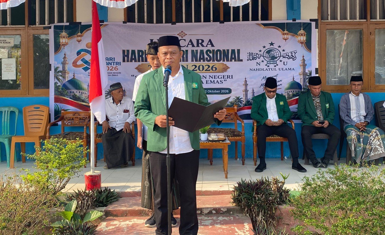 PCNU Bolaang Mongondow Utara memperingati Hari Santri Nasional 2026 di MA Kaidipang dengan upacara dan perlombaan untuk memperkuat persatuan santri/Hibata.id